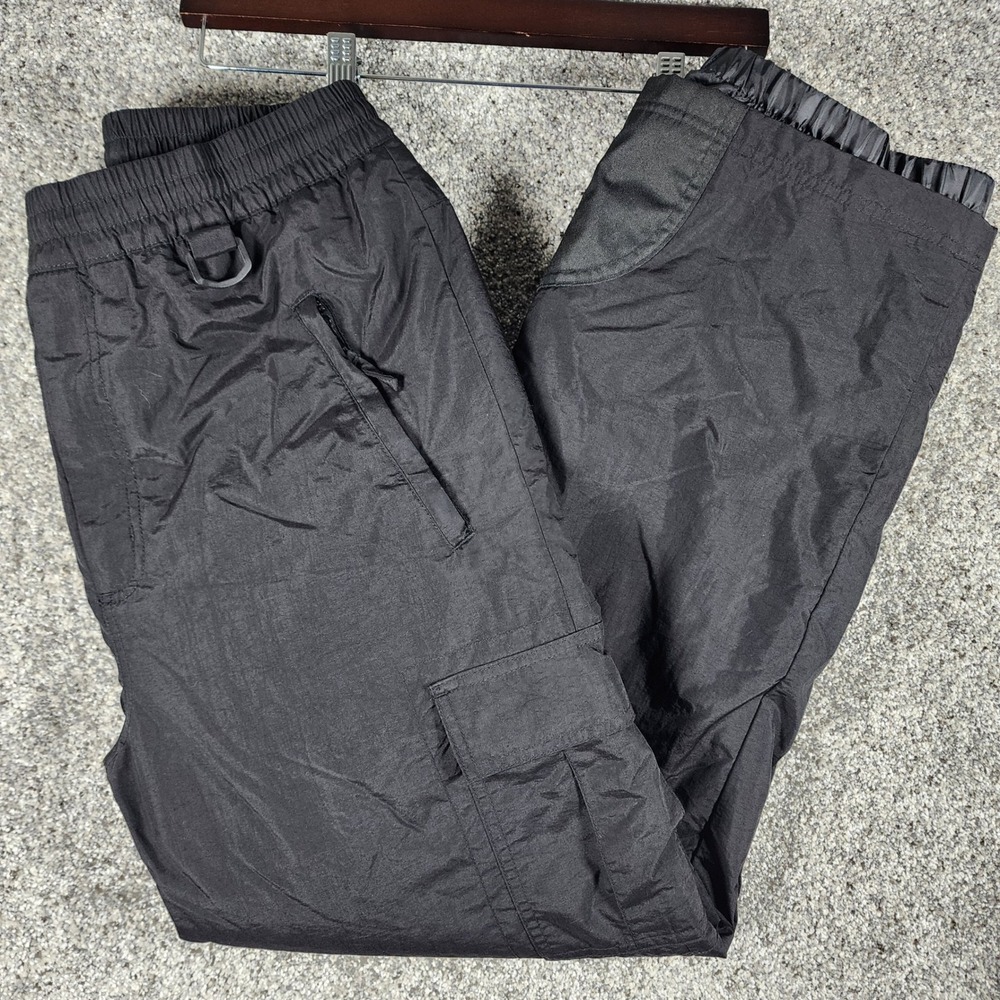 Sport Essentials Snow Pants Mens Medium Black Cargo Insulated Waterproof Exc